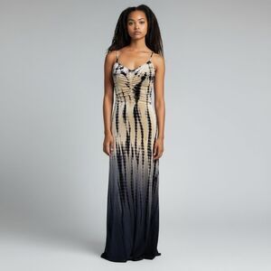 Xhilaration Blue & White Tie-Dye Maxi Dress – Size XS